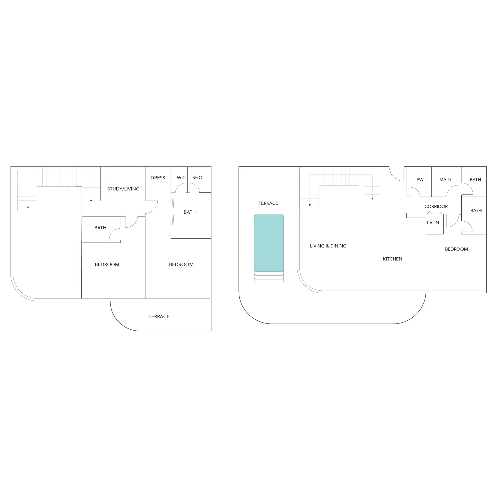 3 Bedroom Duplex Plan