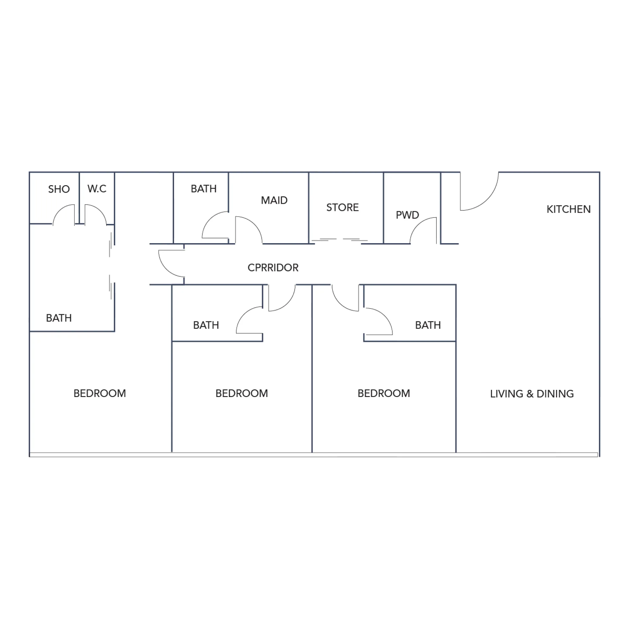 3 Bedroom Plan
